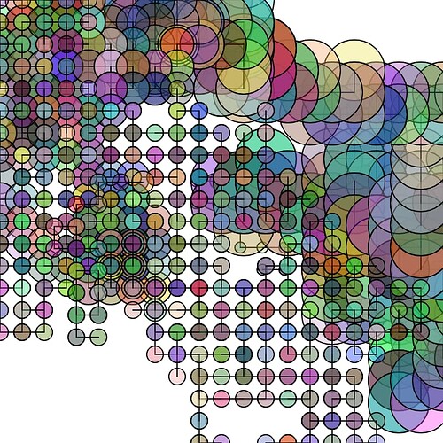 pattern of connected circles